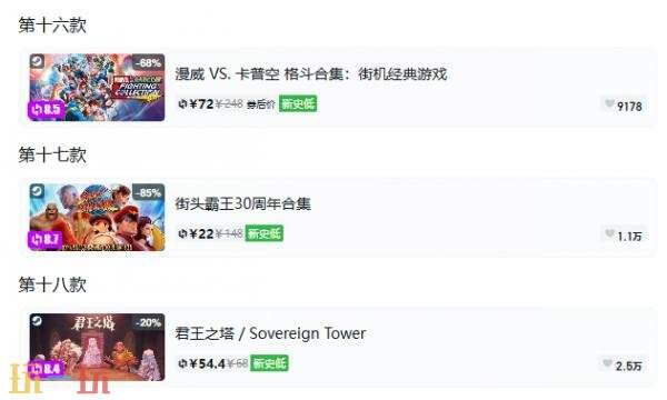Steam今日史低游戏分享!10月16日史低佳作推荐