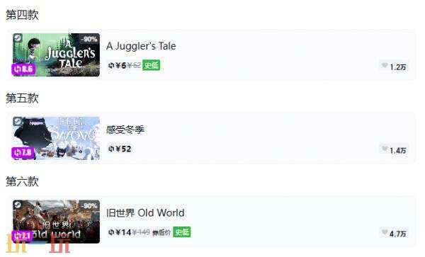 Steam今日史低游戏分享!10月16日史低佳作推荐