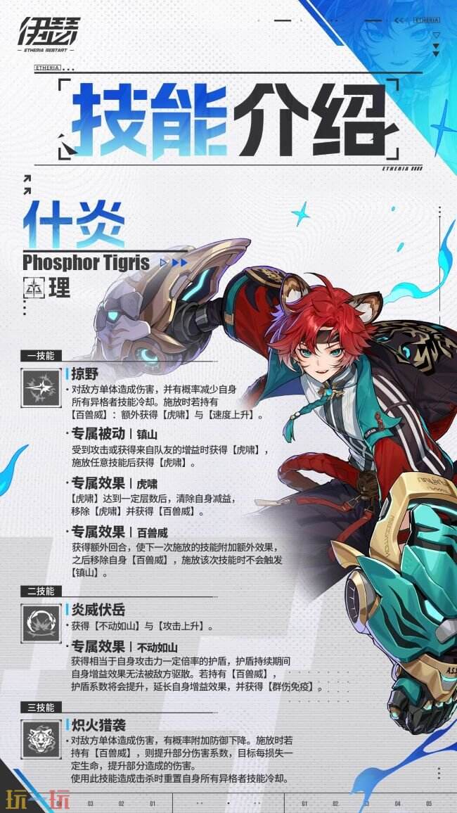 伊瑟灿虎什炎技能介绍 伊瑟灿虎什炎怎么玩