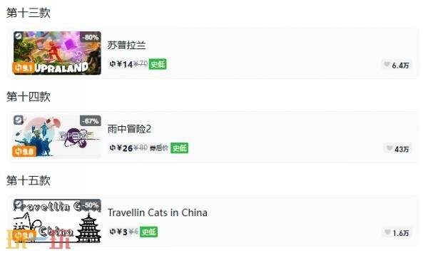 Steam今日史低游戏分享!10月19日史低佳作推荐