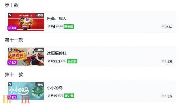Steam今日史低游戏分享!10月19日史低佳作推荐