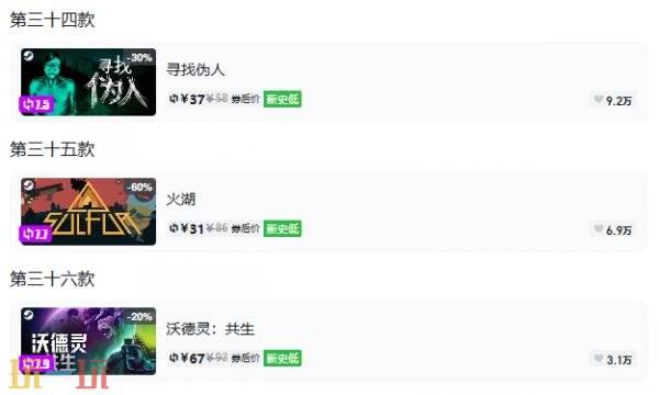 Steam今日史低游戏分享!10月19日史低佳作推荐