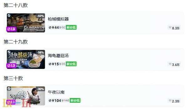 Steam今日史低游戏分享!10月20日史低佳作推荐