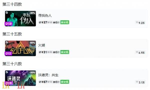 Steam今日史低游戏分享!10月20日史低佳作推荐