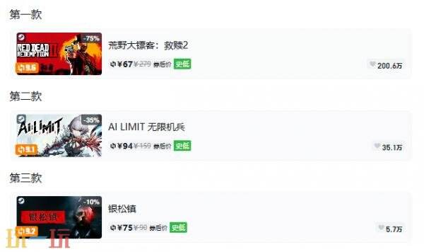 Steam今日史低游戏分享!10月20日史低佳作推荐