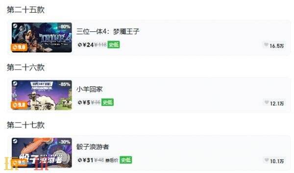 Steam今日史低游戏分享!10月20日史低佳作推荐