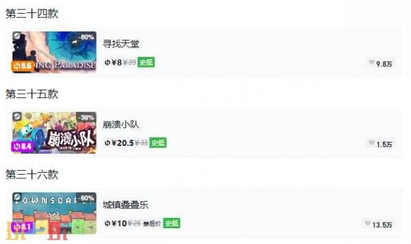Steam今日史低游戏分享!10月20日史低佳作推荐