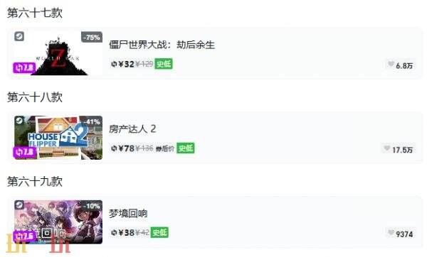 Steam今日史低游戏分享!10月20日史低佳作推荐