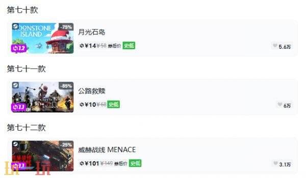 Steam今日史低游戏分享!10月20日史低佳作推荐