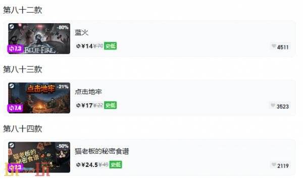 Steam今日史低游戏分享!10月20日史低佳作推荐