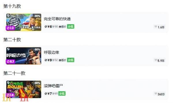 Steam今日史低游戏分享!10月20日史低佳作推荐