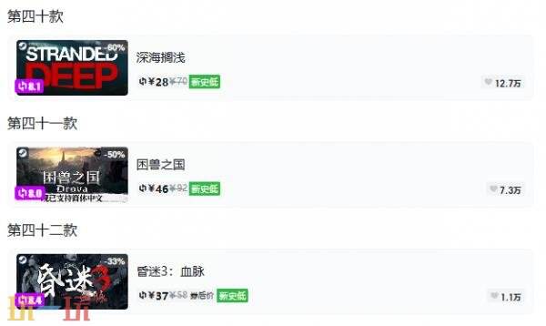 Steam今日史低游戏分享!10月21日史低佳作推荐