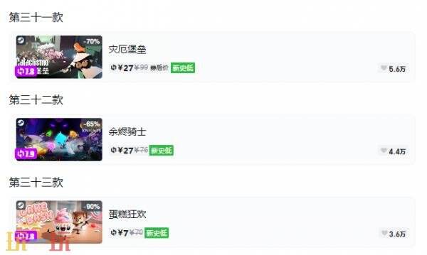 Steam今日史低游戏分享!10月21日史低佳作推荐