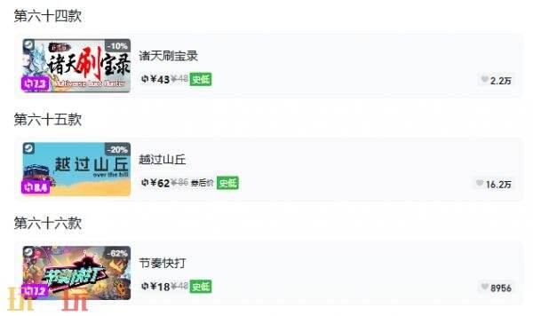 Steam今日史低游戏分享!10月21日史低佳作推荐