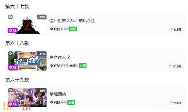 Steam今日史低游戏分享!10月21日史低佳作推荐