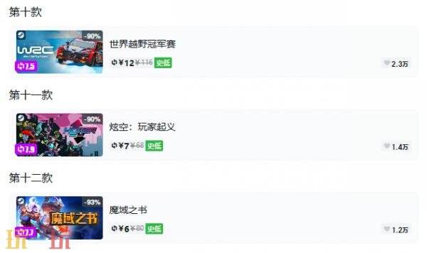 Steam今日史低游戏分享!10月21日史低佳作推荐