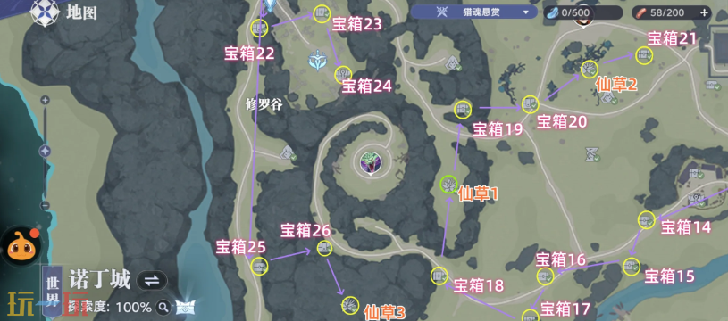 斗罗大陆猎魂世界诺丁城宝箱在哪 斗罗大陆猎魂世界诺丁城全宝箱位置攻略