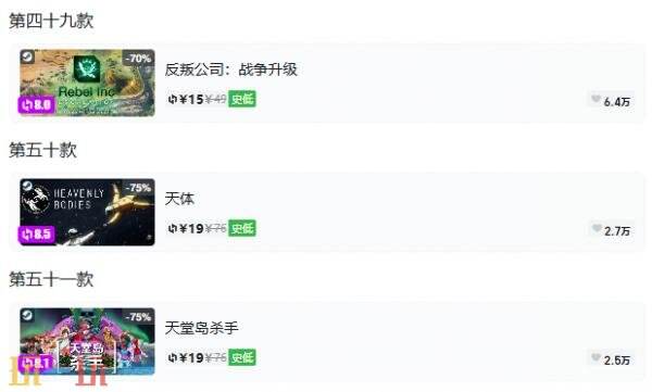 Steam今日史低游戏分享!10月22日史低佳作推荐