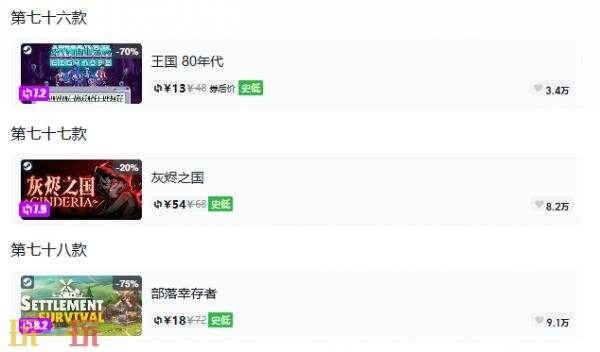 Steam今日史低游戏分享!10月22日史低佳作推荐