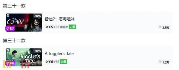 Steam今日史低游戏分享!10月22日史低佳作推荐