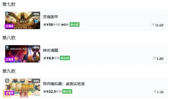 Steam今日史低游戏分享！10月23日史低佳作推荐