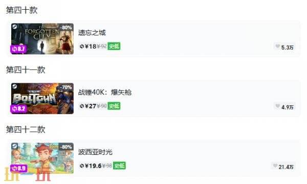 Steam今日史低游戏分享！10月23日史低佳作推荐