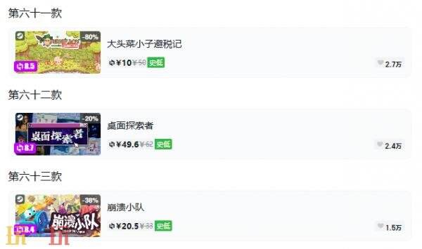 Steam今日史低游戏分享！10月23日史低佳作推荐