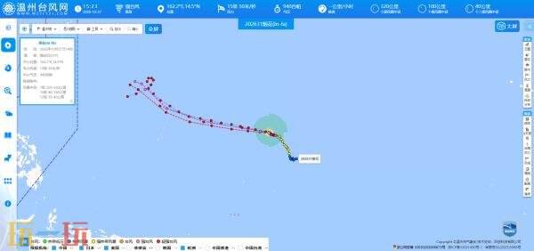 温州台风网官网入口 温州台风网台风路径图